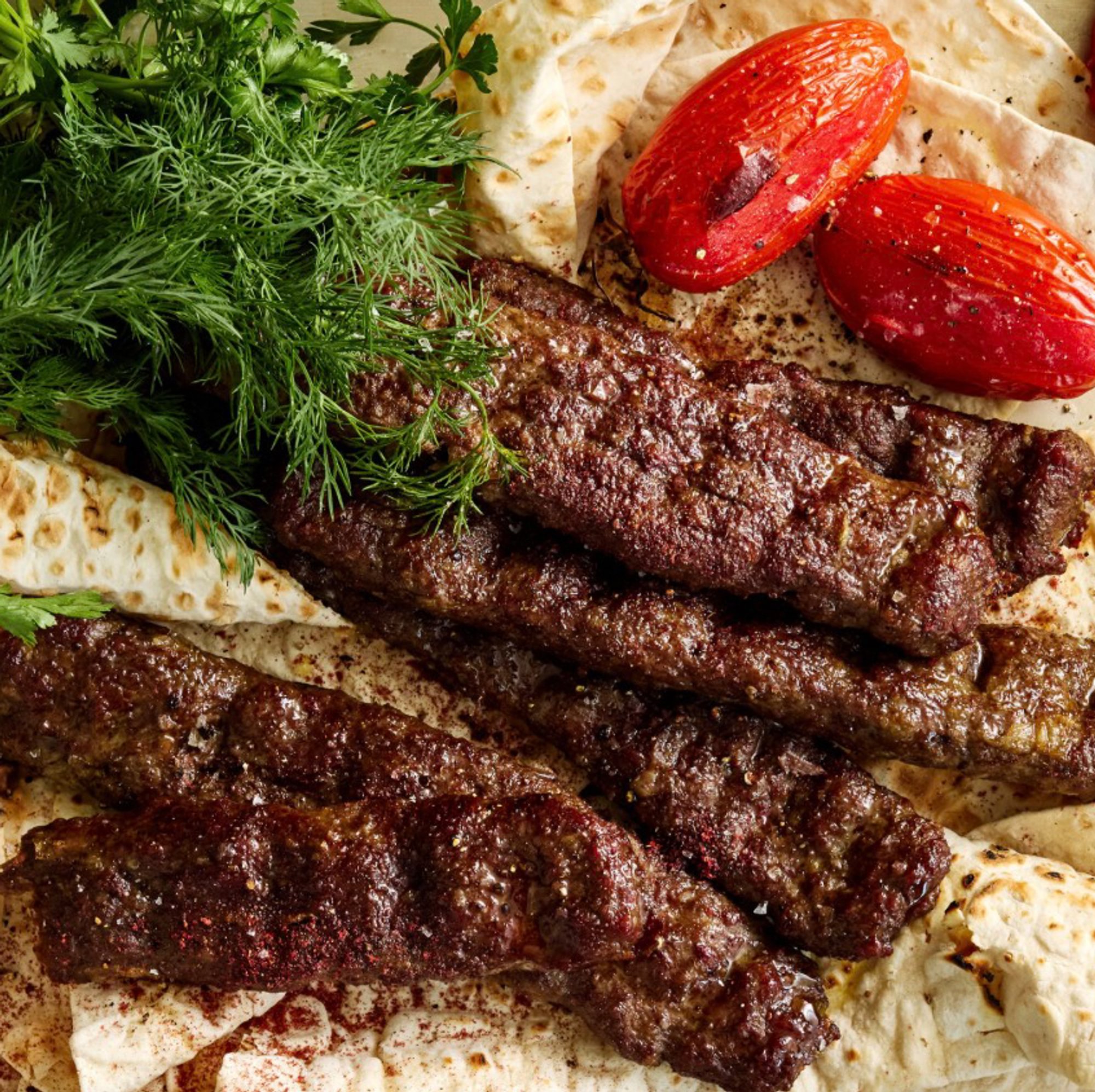 Ground Beef Kebab Wrap