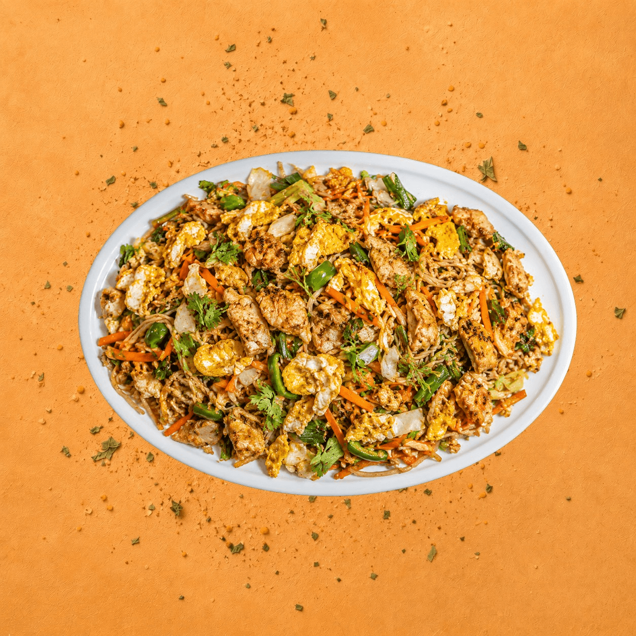 Double Egg Chicken Noodles