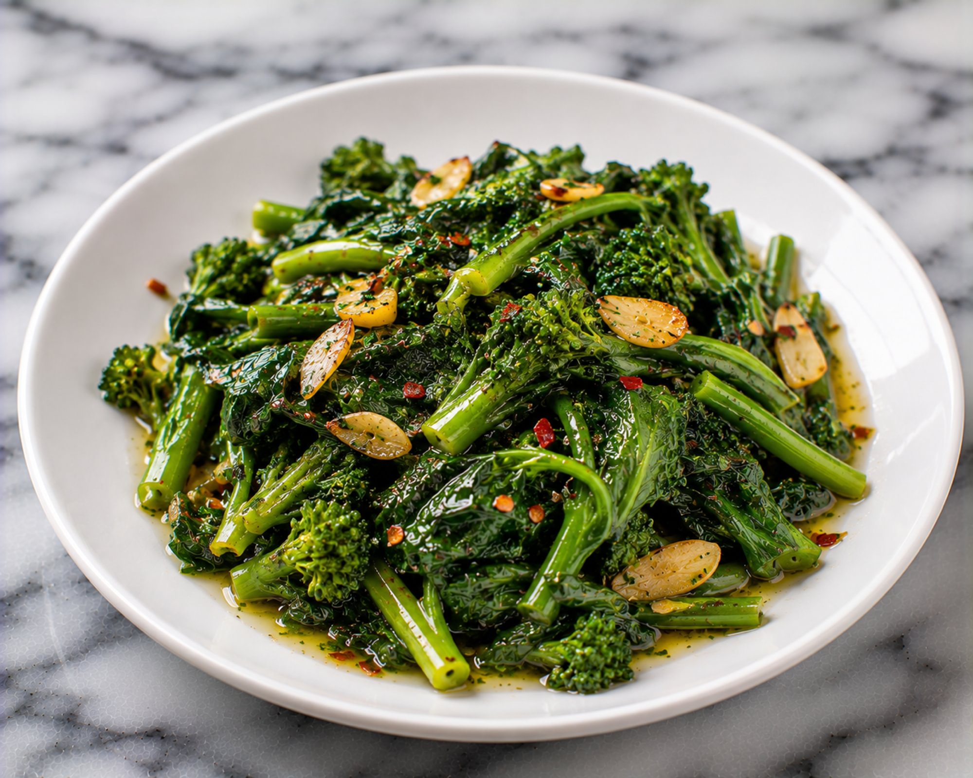 Broccoli Rabe and Garlic Wine