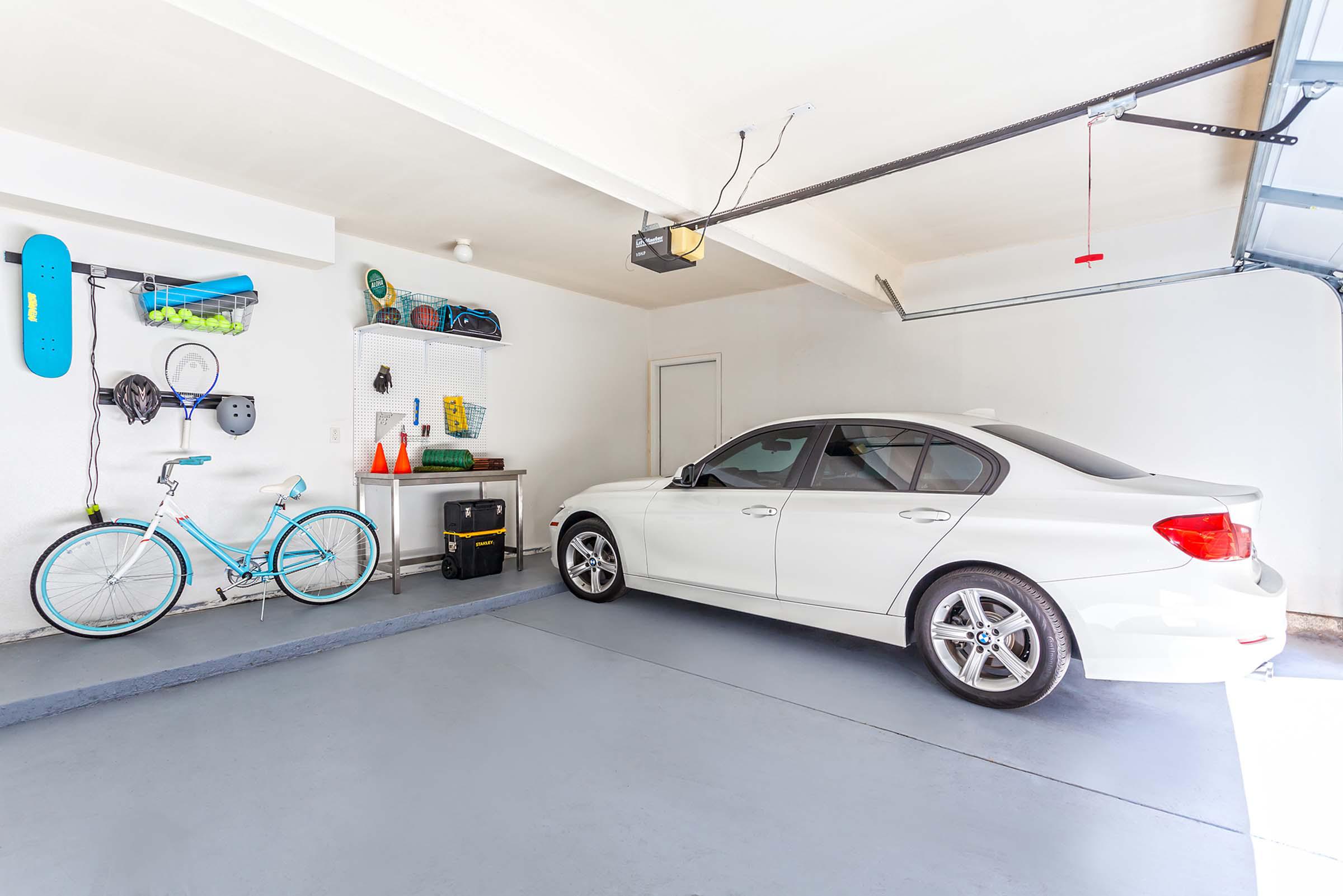 Two car attached garage