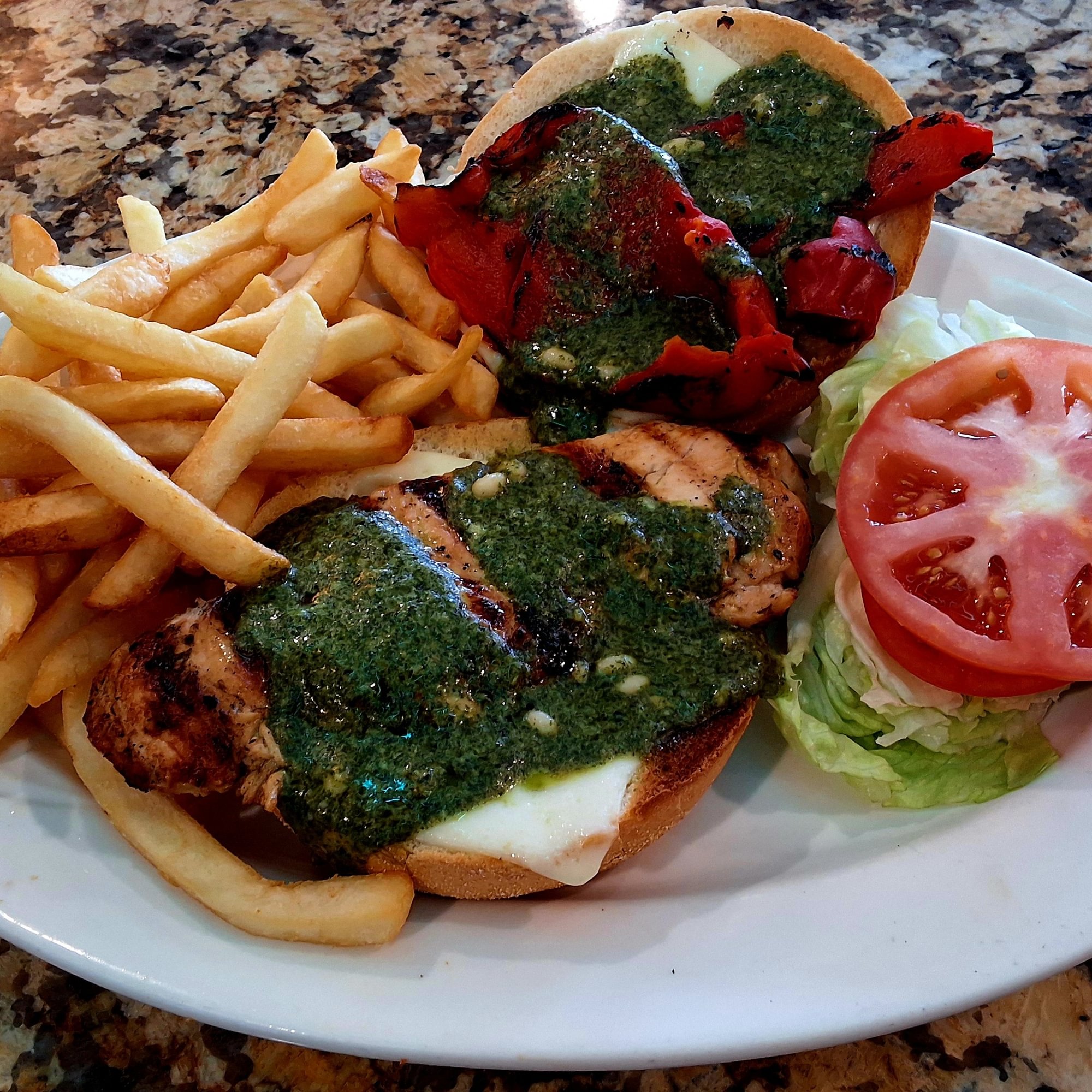 Pesto Grilled Chicken Sandwich