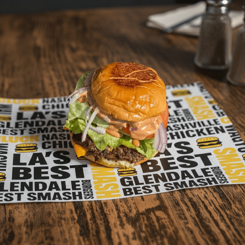 OG Smash Burger with Lettuce - Double Wagyu Patty Combo with Fries