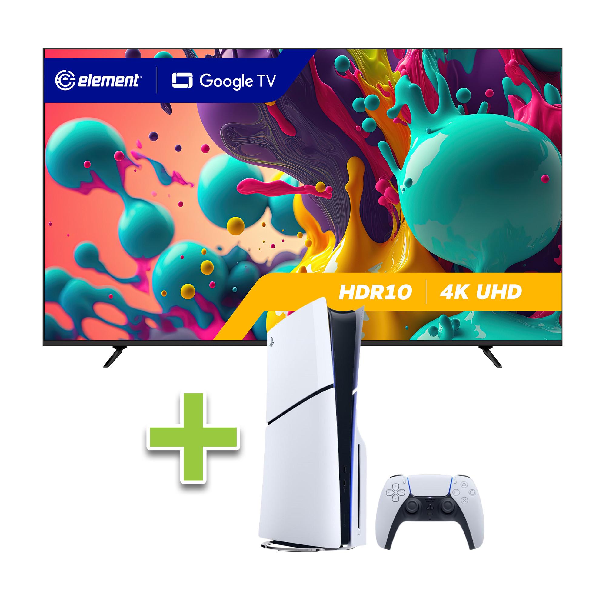 86" Element Frameless Google TV & Playstation 5