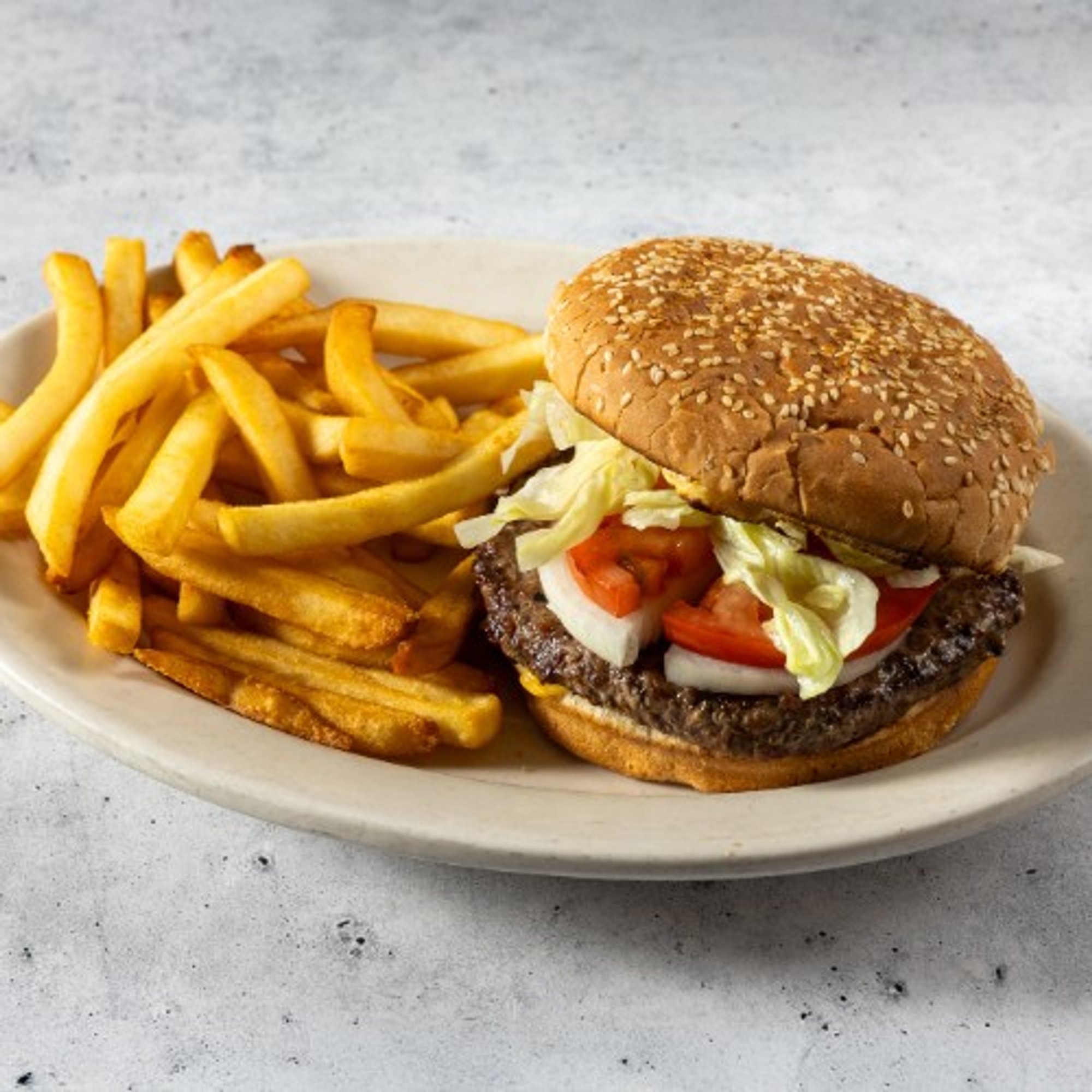 8 Oz Char Grilled Beef Burger Deluxe