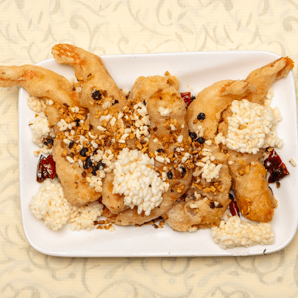 四川蝦球 [Prawns Szechuan Style]