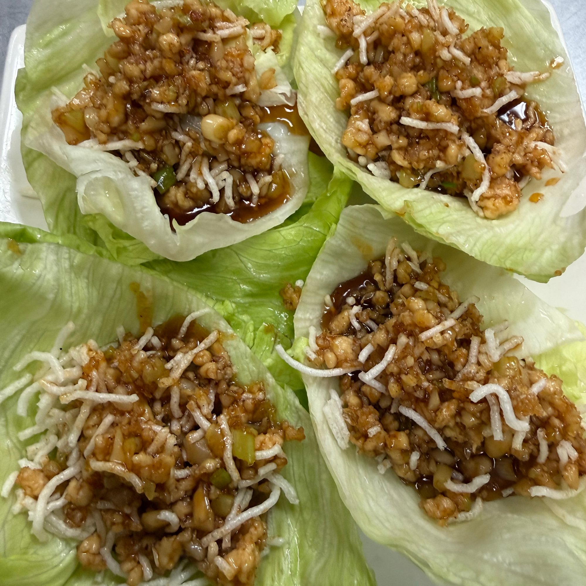 Chicken in Lettuce Pockets