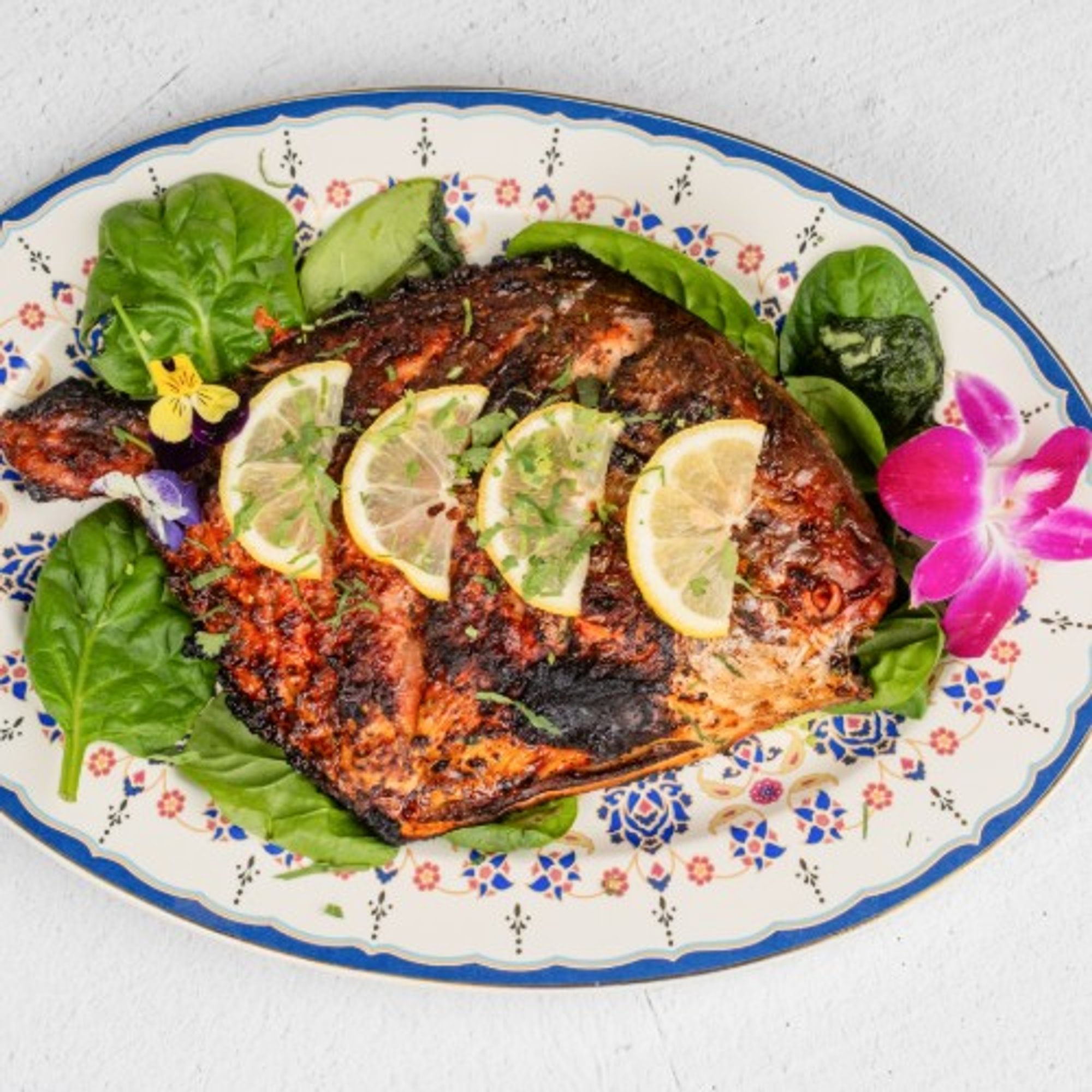 Jumbo Tandoori Silver Pomfret