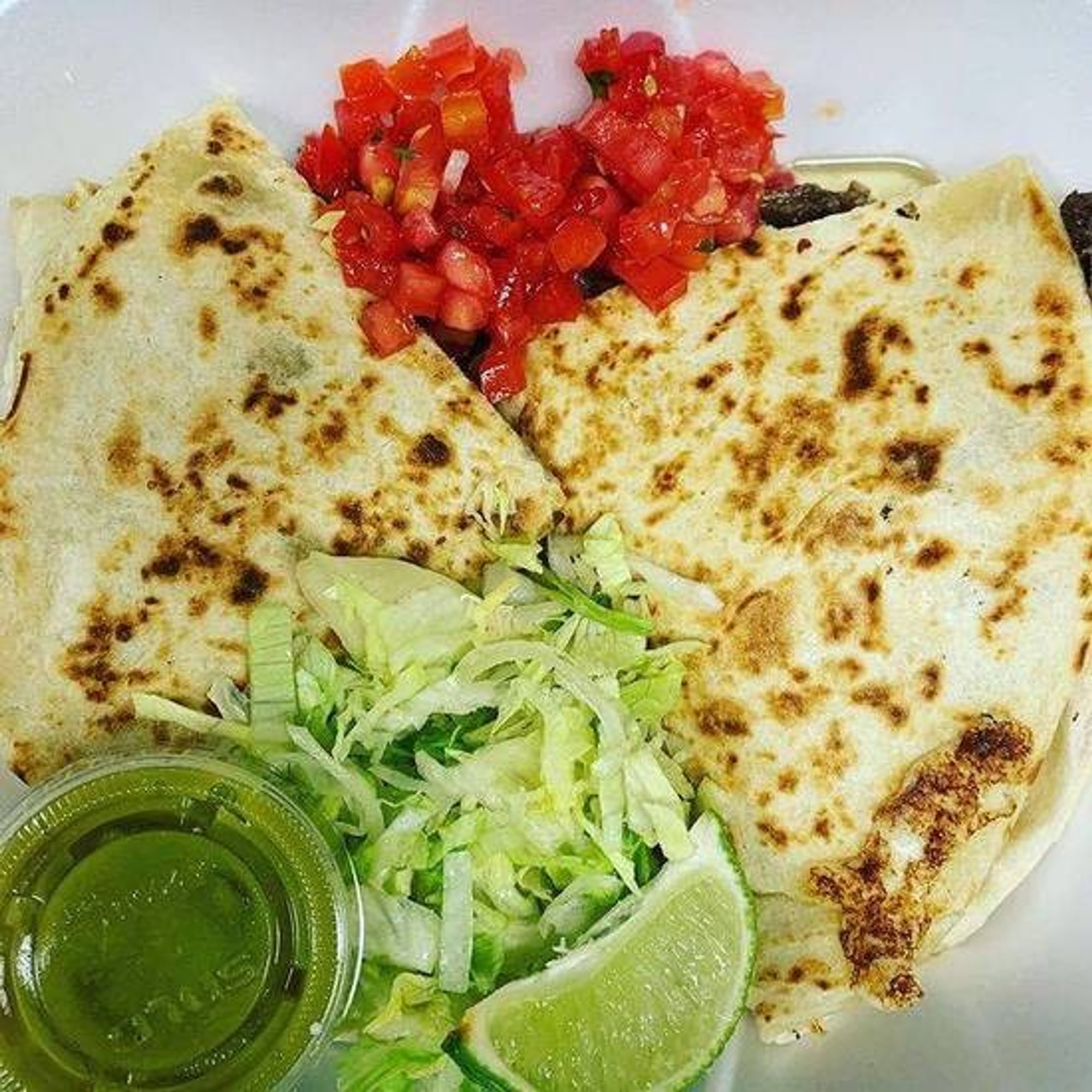 Big Flour Tortilla Quesadilla