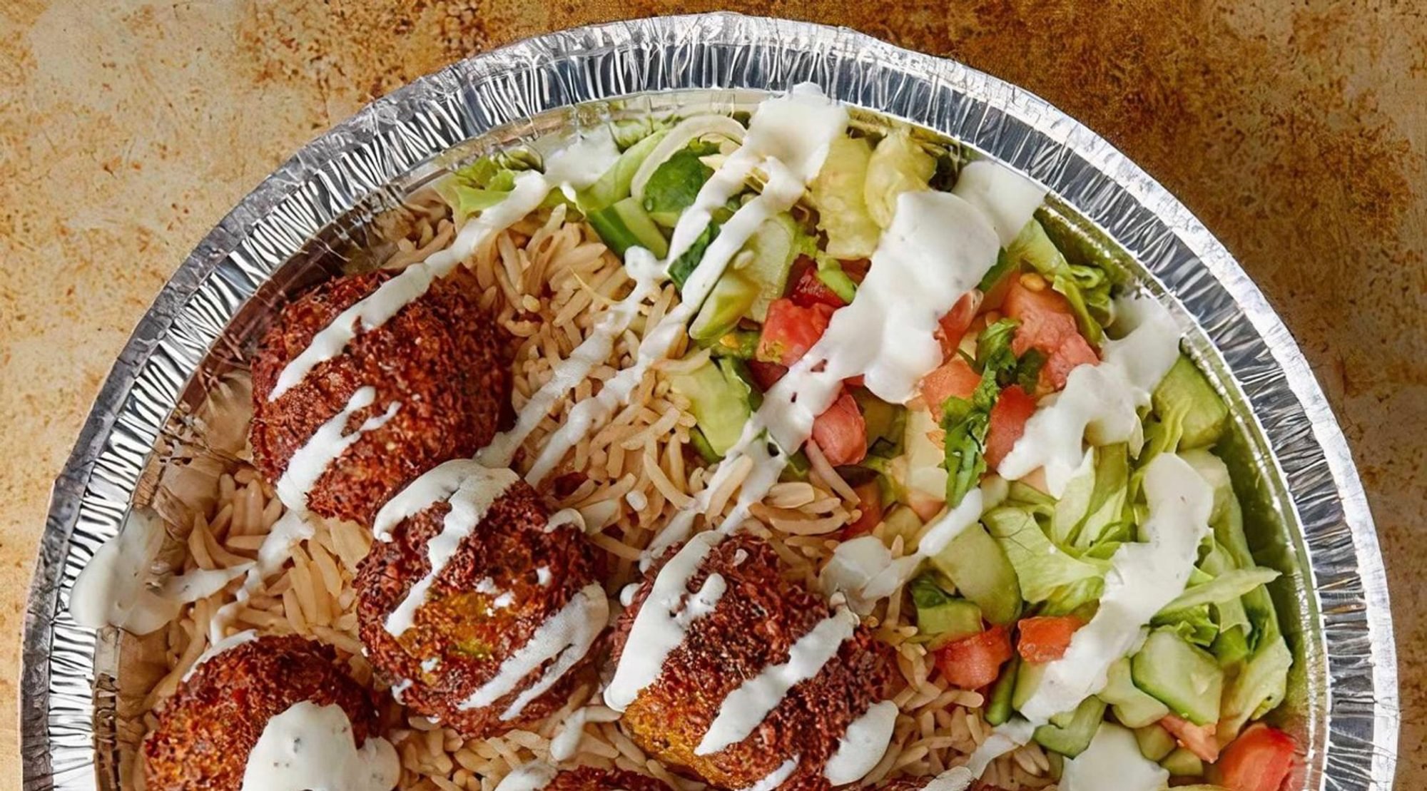 Falafel Over Rice