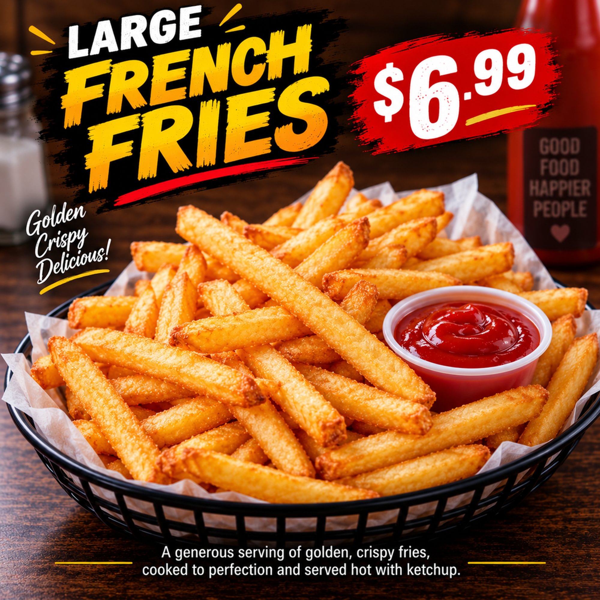 French fries - Large