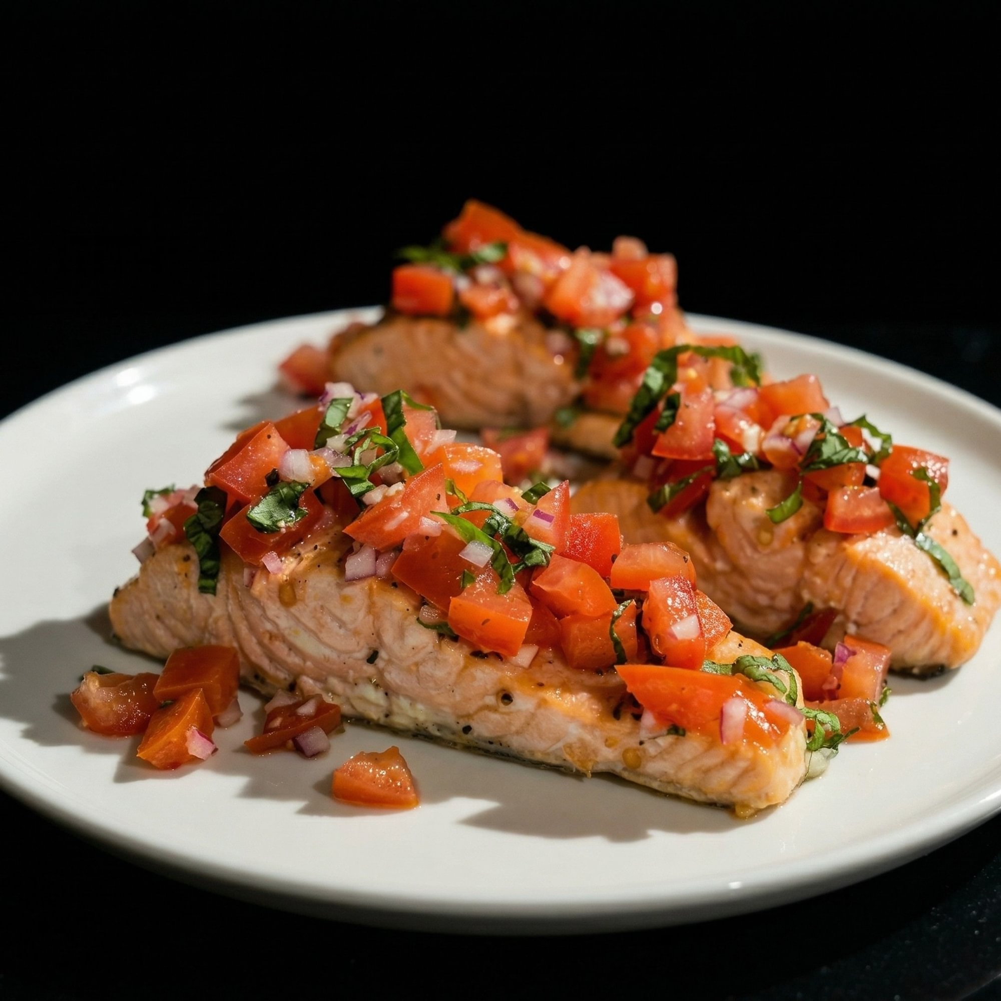 Salmone Con Pomodori