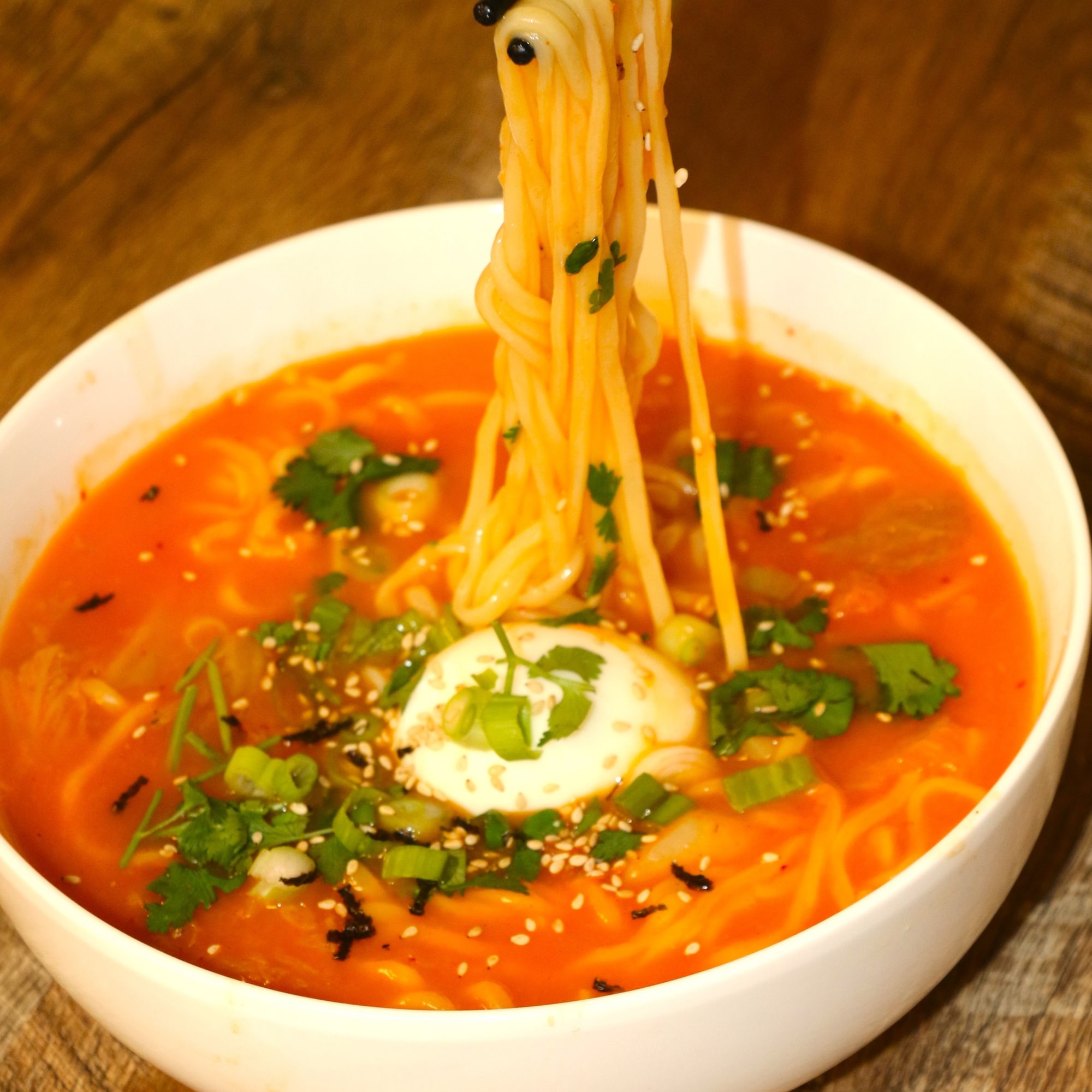 Kimchi noodle soup