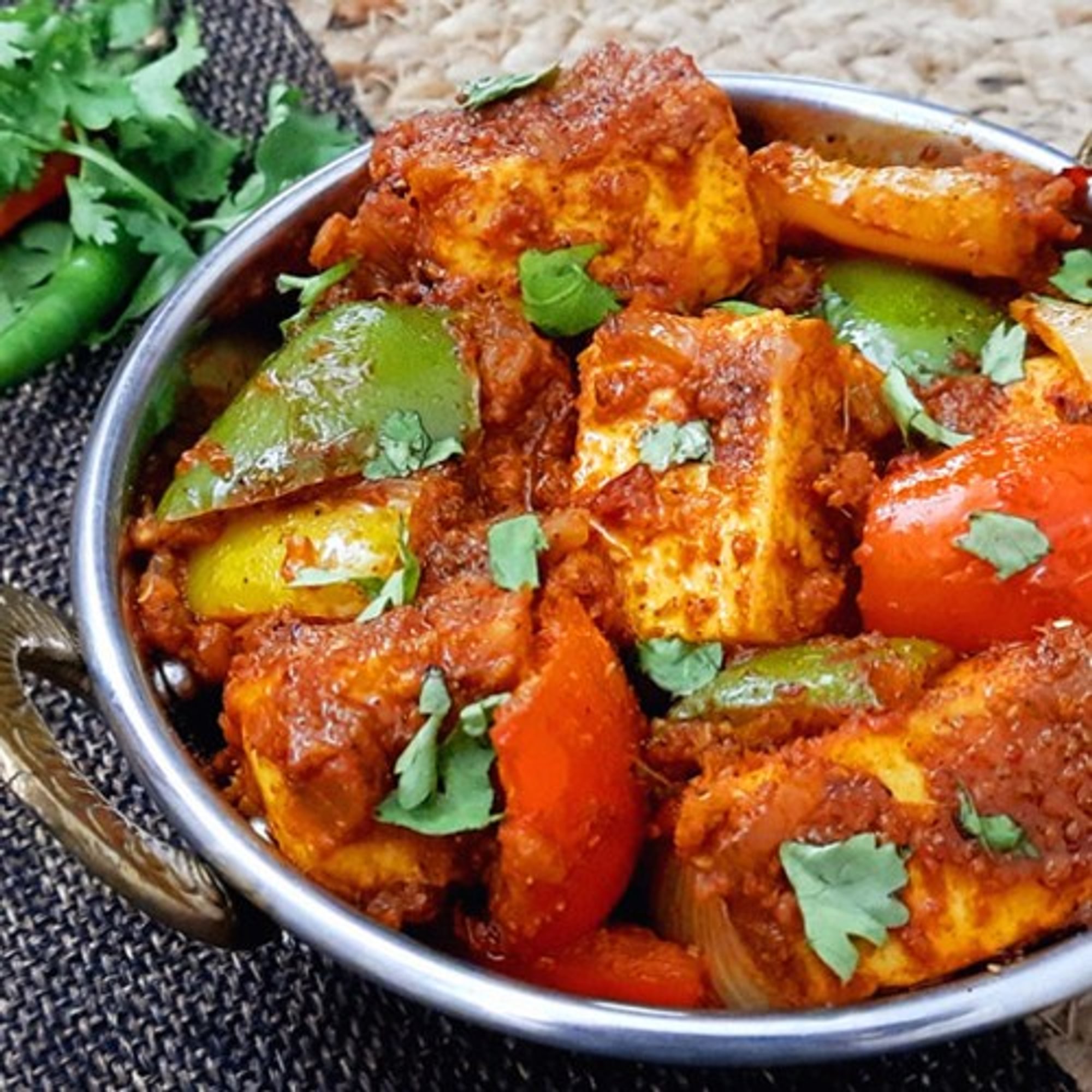 Kadai Paneer (Comes With Rice)