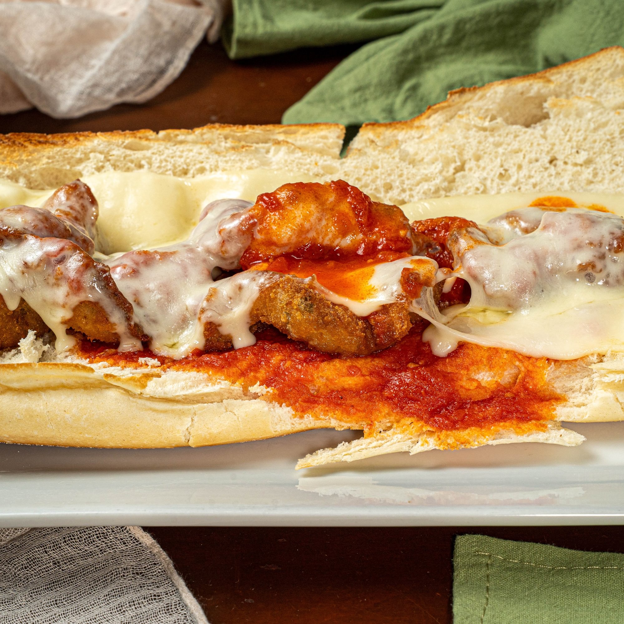 Shrimp Parmigiana Sandwich