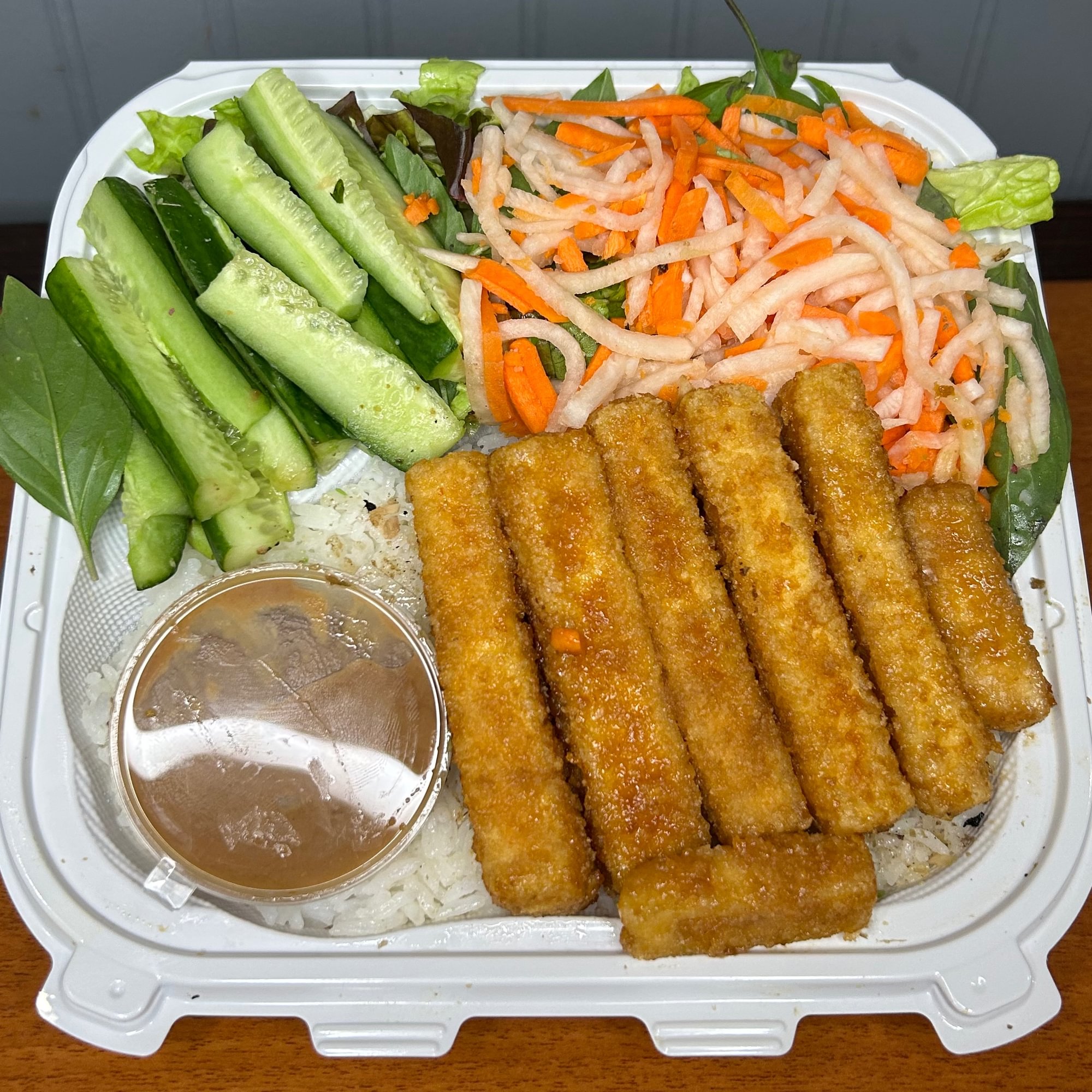Crispy Tofu Rice Bowl