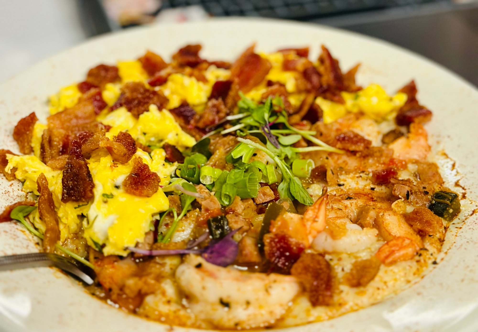 Loaded Shrimp n' Grits