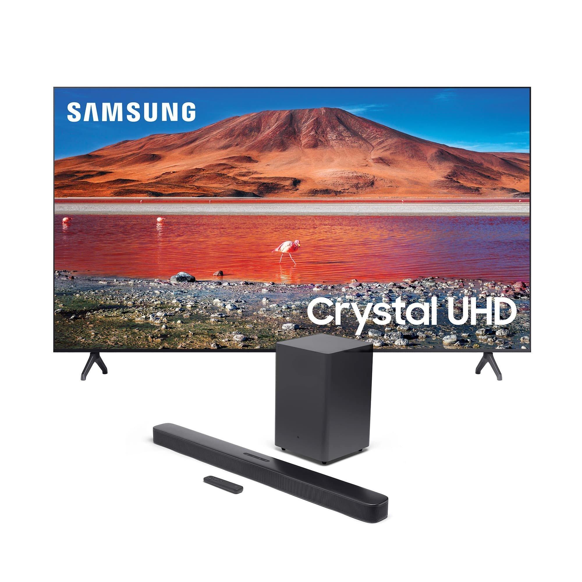82" Samsung Smart TV w/ JBL 2.1 Sound Bar