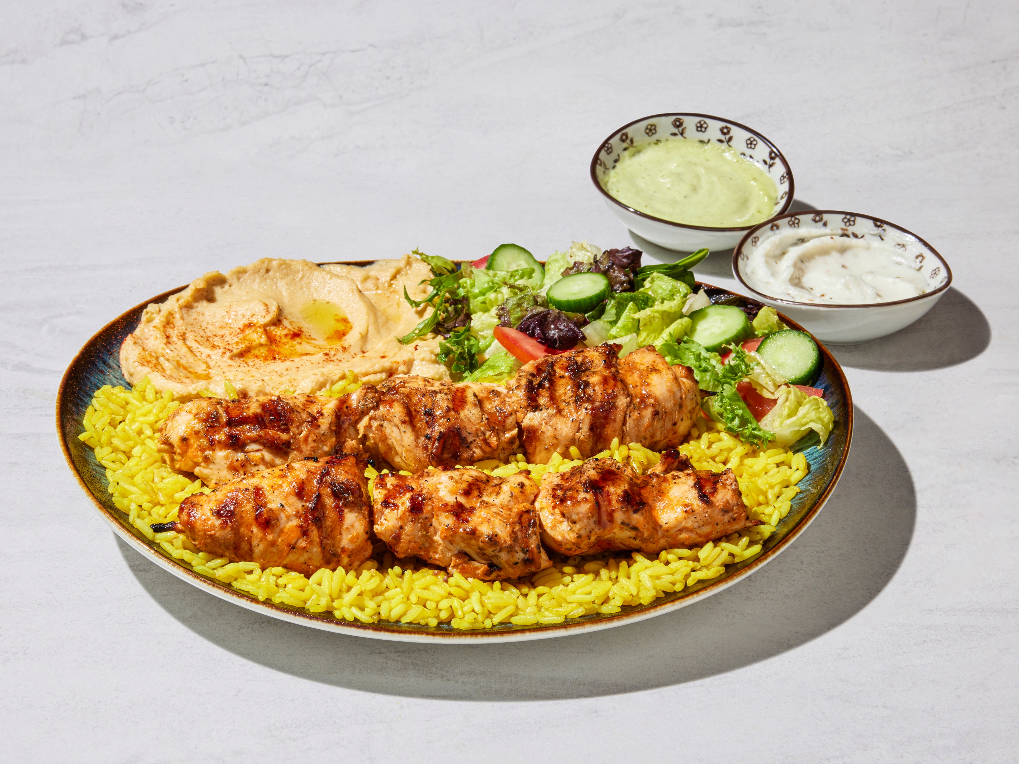 #3.Chicken Kabob Plate