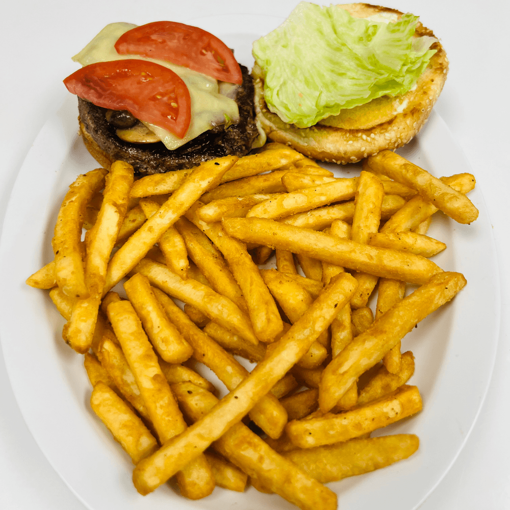 Mushroom Swiss Burger
