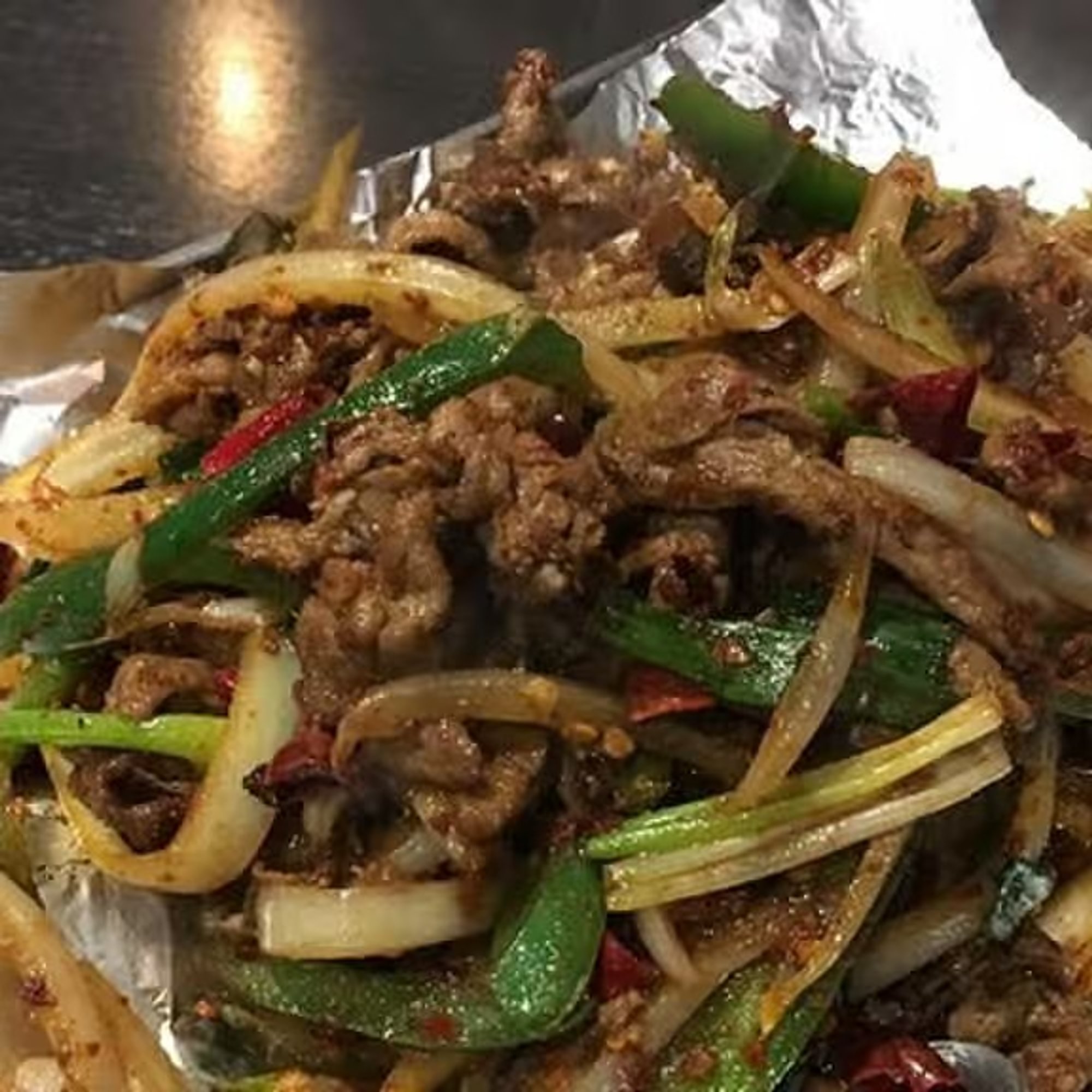 Sizzling cumin lamb