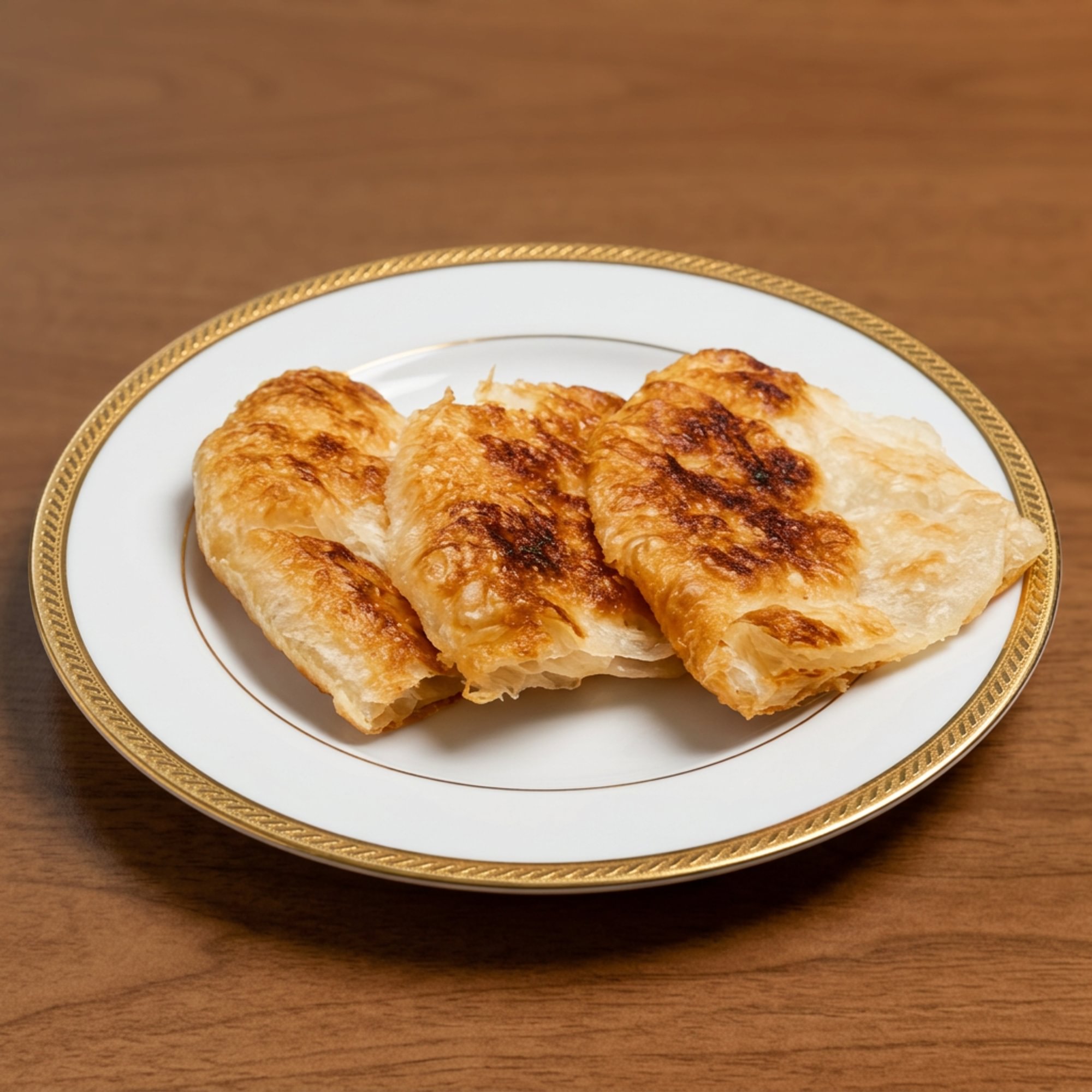 Roti with Green Curry Dipping