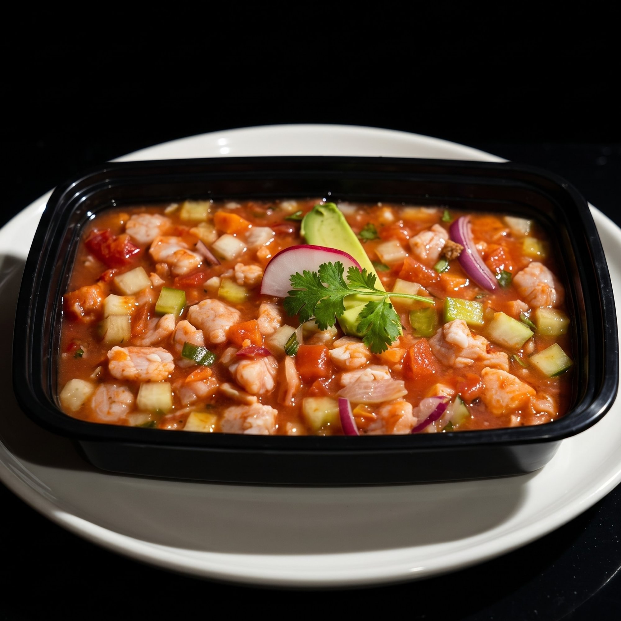 Shrimp Ceviche Tostada