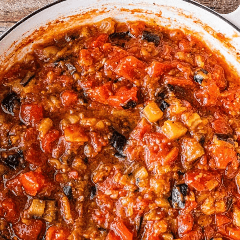 Cooked Eggplant Salad