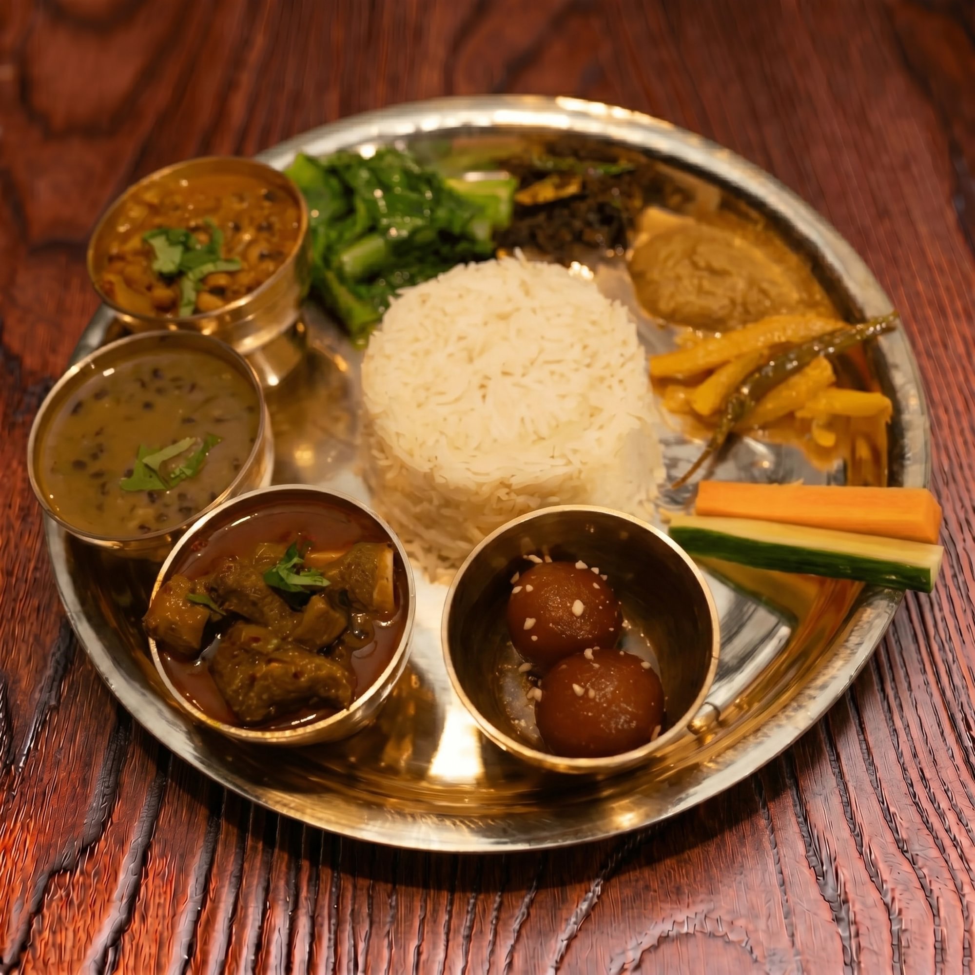 Goat Dal Bhat