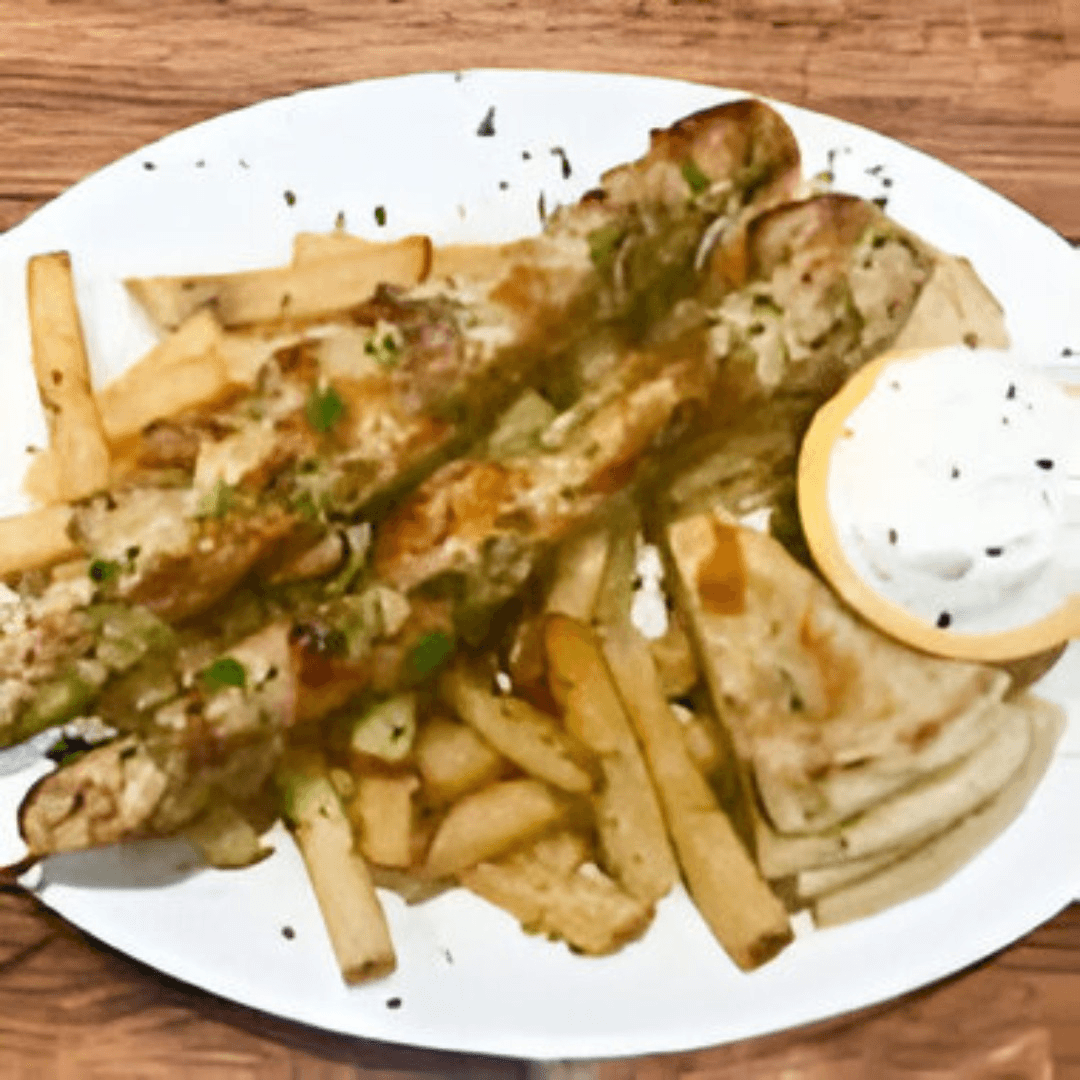 Chicken Souvlaki Platter (Skewers)