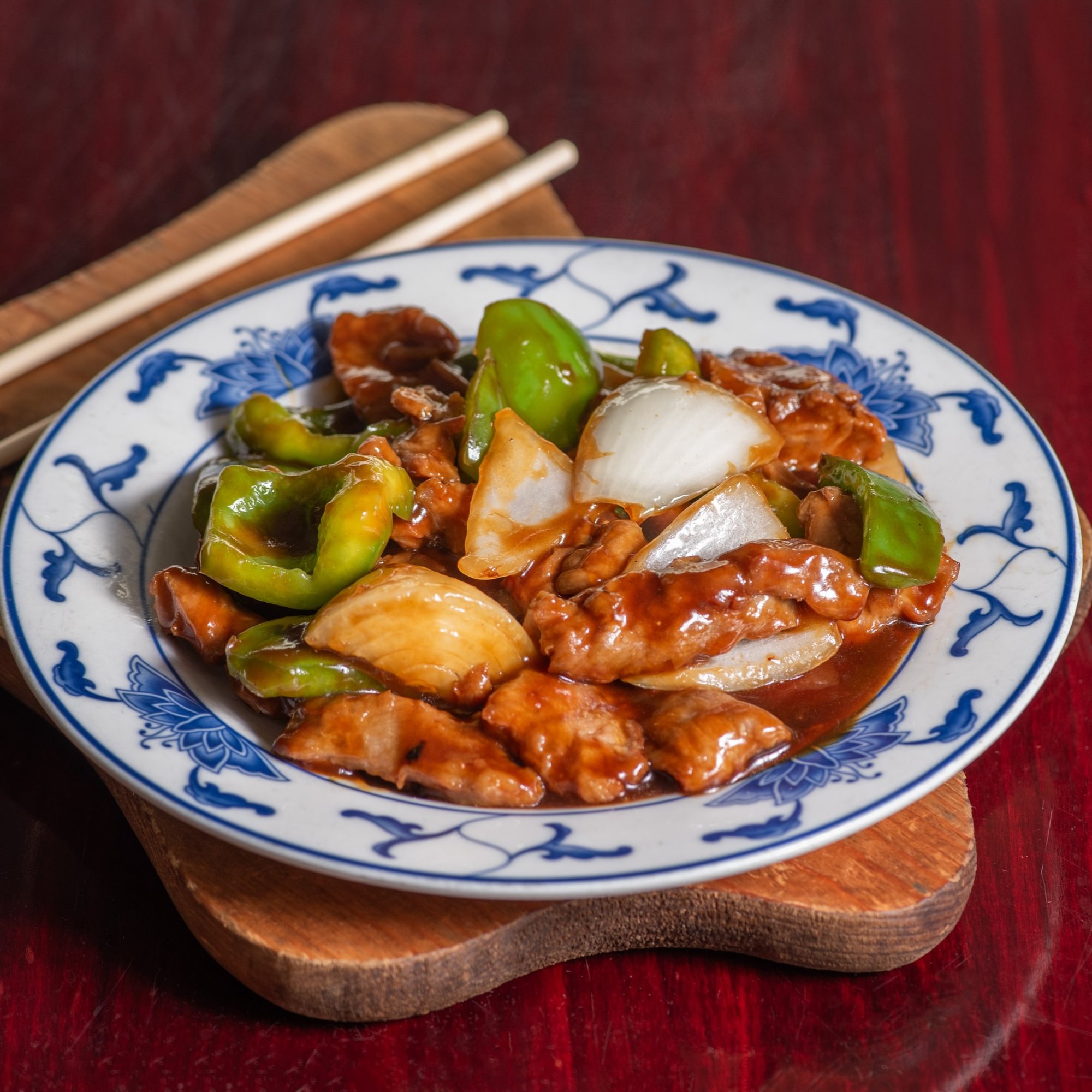 38. Green pepper steak