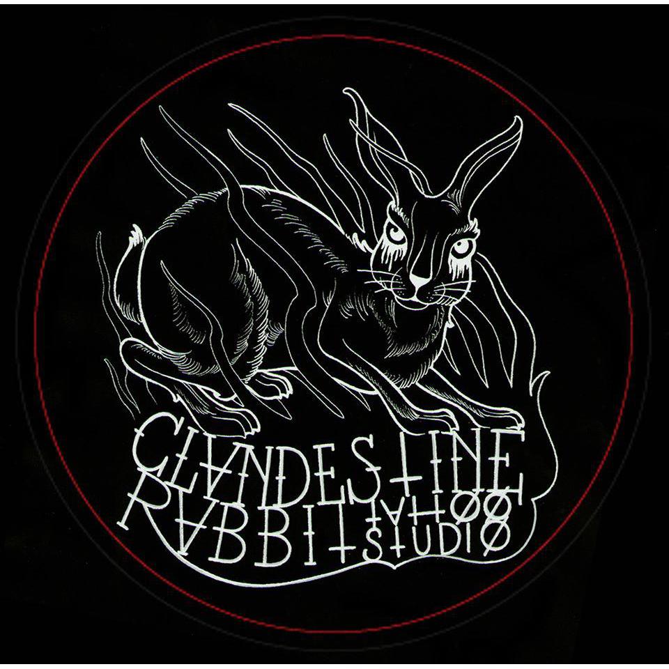 Clandestine Rabbit Tattoo Logo