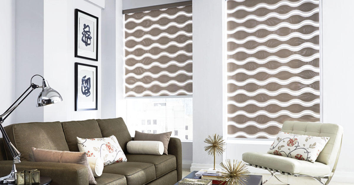Who says you can't have both sophistication and whimsy? Transitional shades with a geometric pattern offer both!