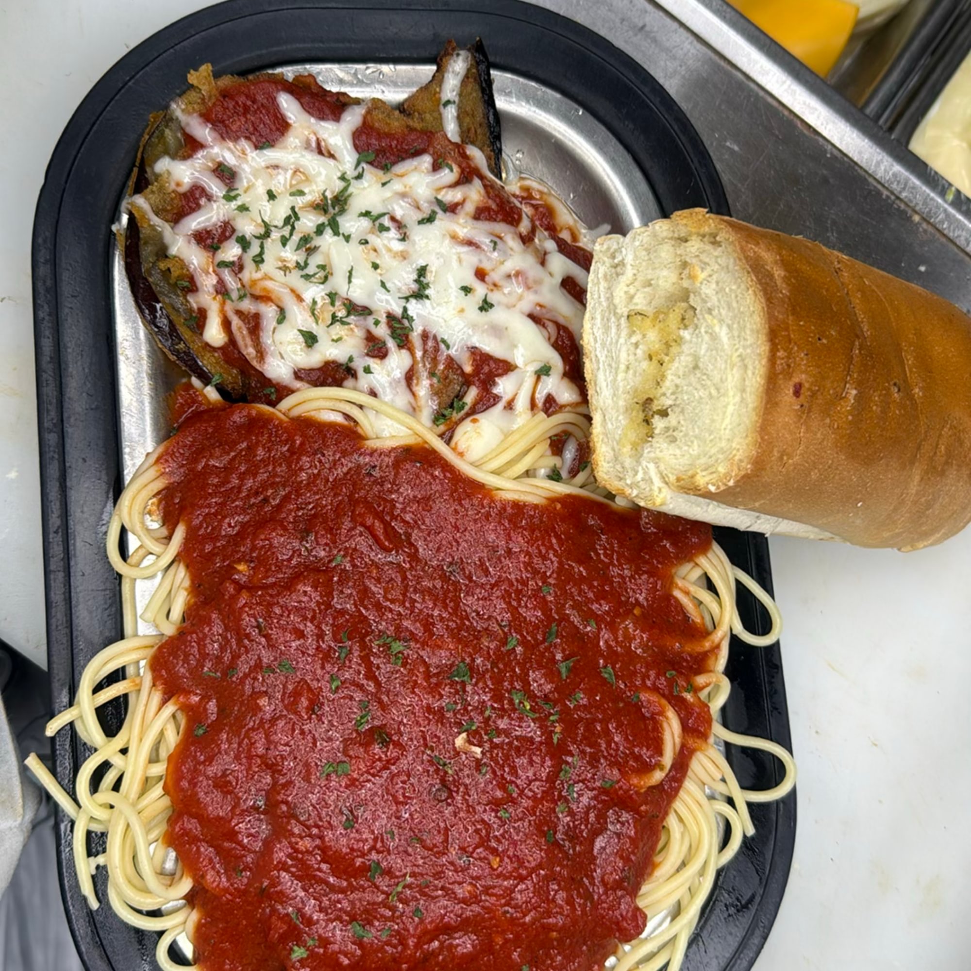 Eggplant Parmigiana Lunch