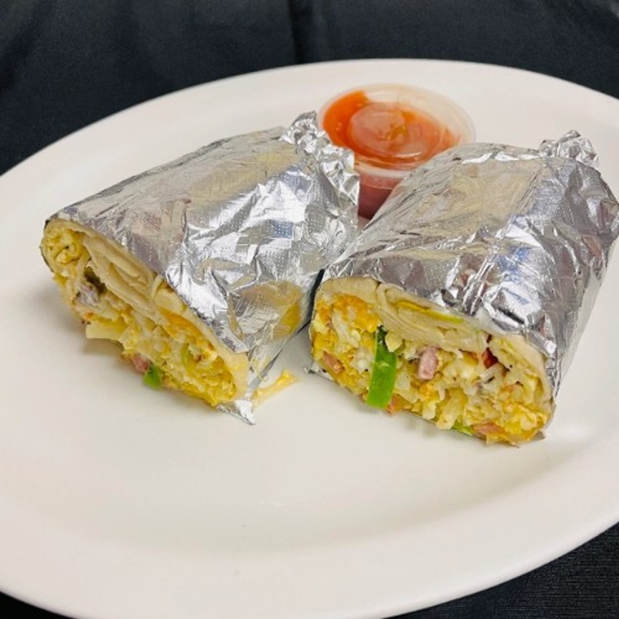 House Burrito with Side of Salsa