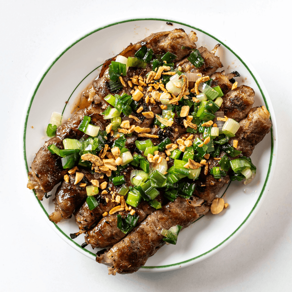 Grilled Beef Onion with Lemon Grass (10 Pieces) /Bò Nướng Xả