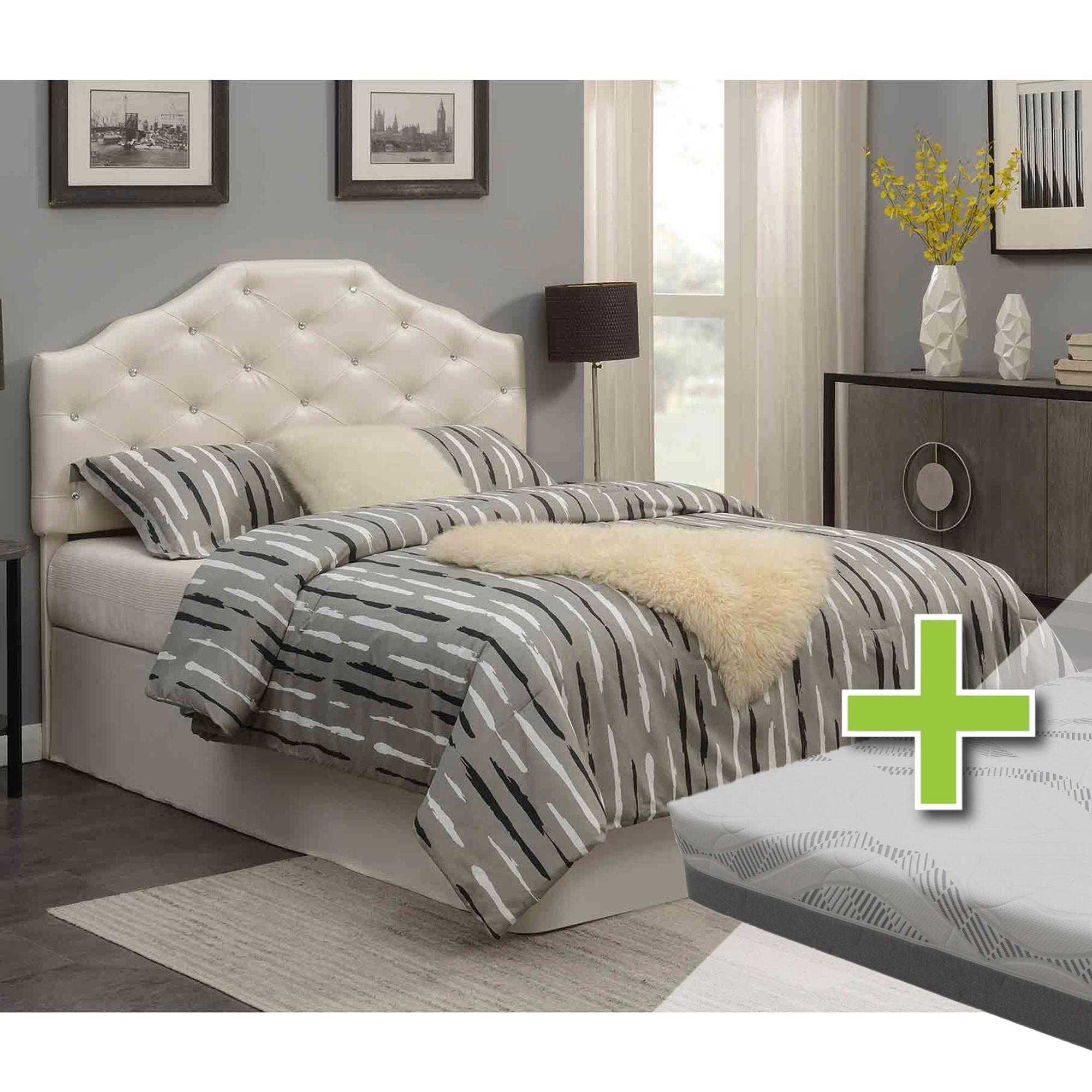 Queen Dawson Headboard w/8" Firm Tight Top Mattress 