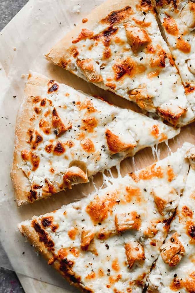 Chicken Alfredo Pizza