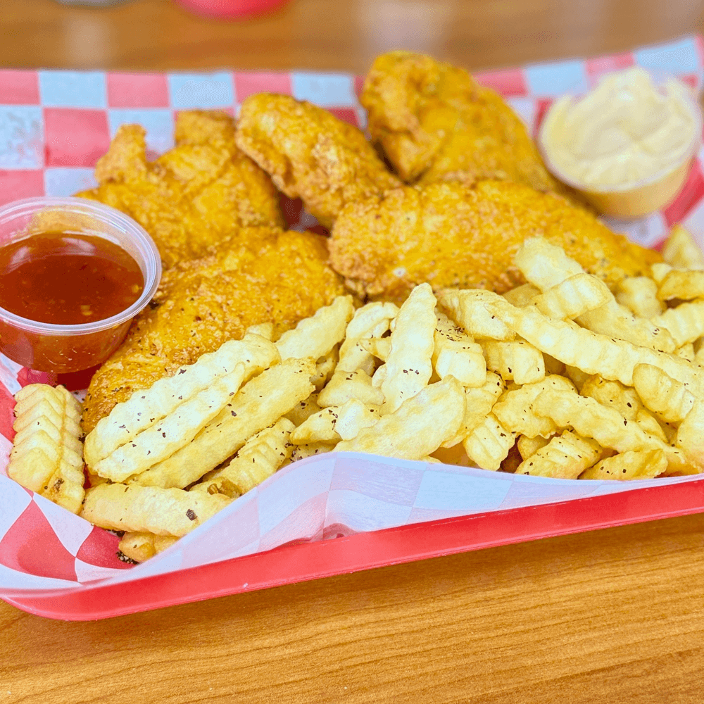 Milan's Crispy Chicken Strips with Fries