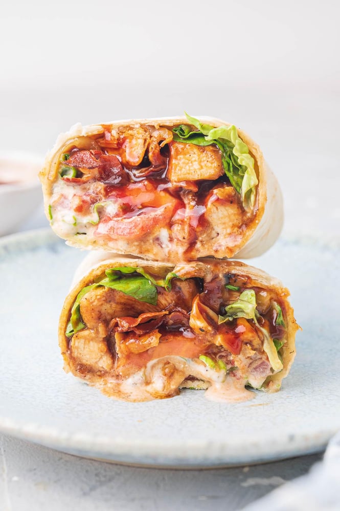 BBQ Chicken Wrap w/ Fries