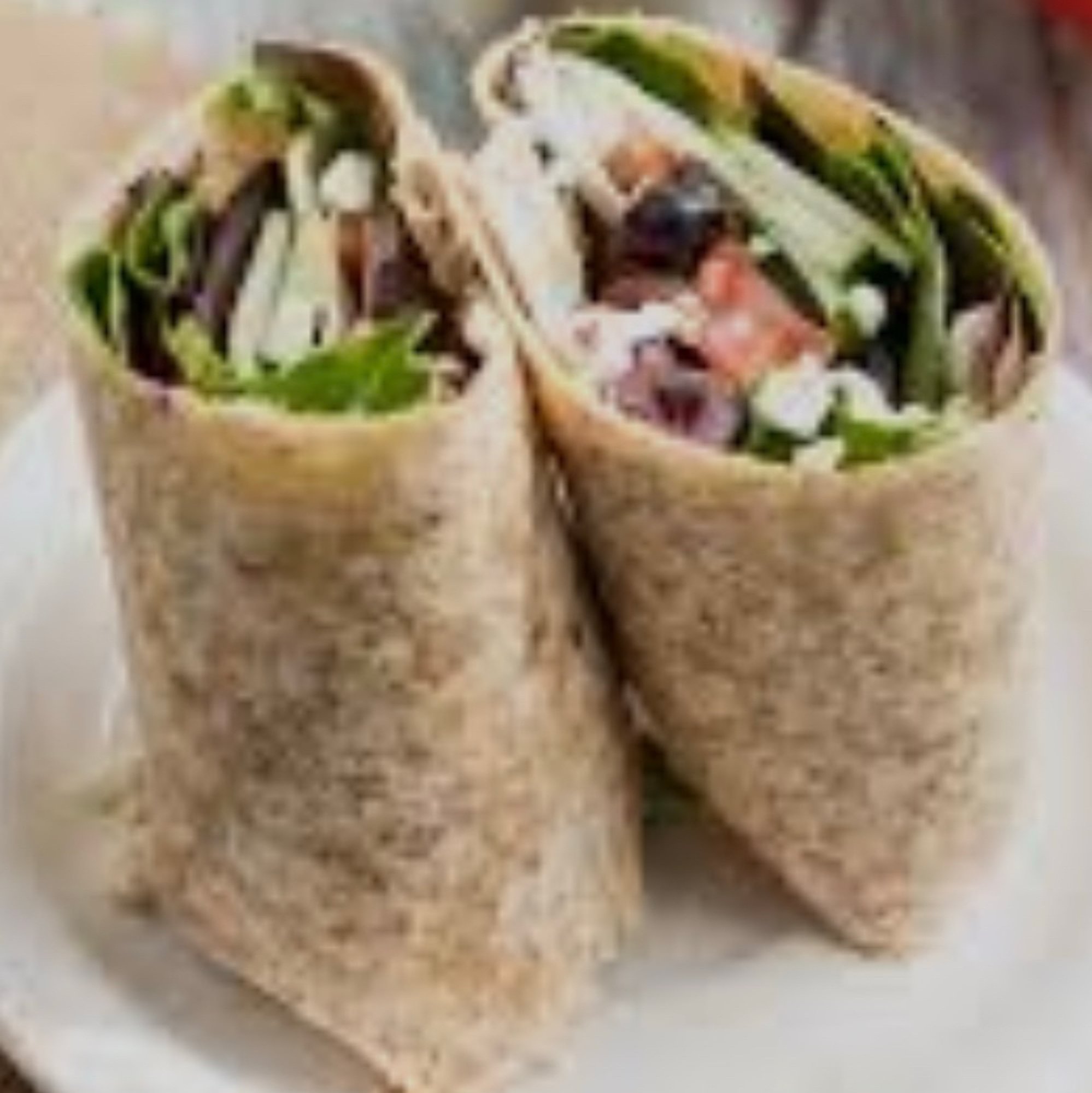 Greek with Grilled Chicken Wrap