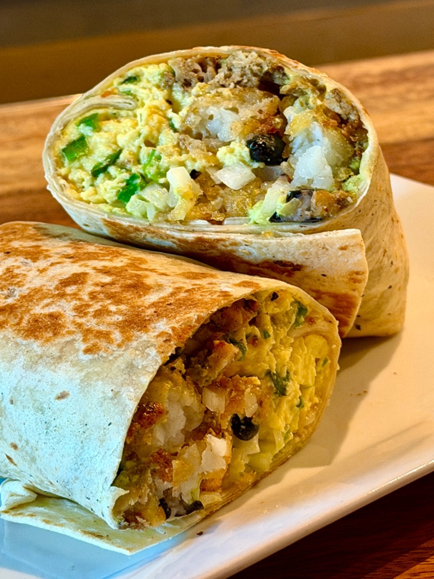 Jalapeno Cheddar Breakfast Burrito