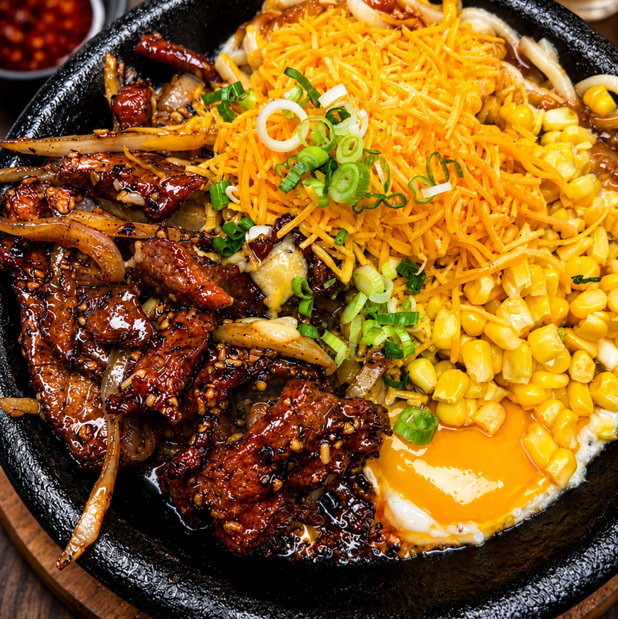 Shaken Black Pepper Sizzling
