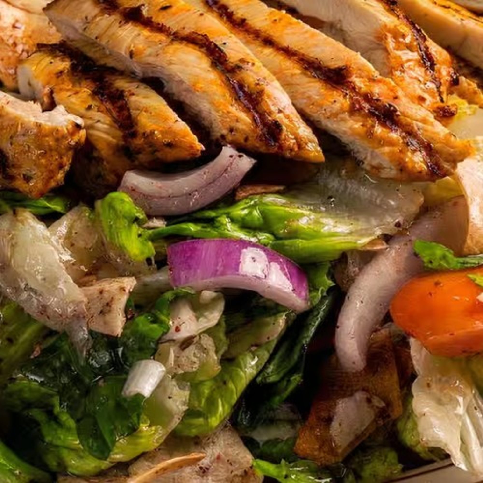 Fattoosh Tawook Salad (Dinner)