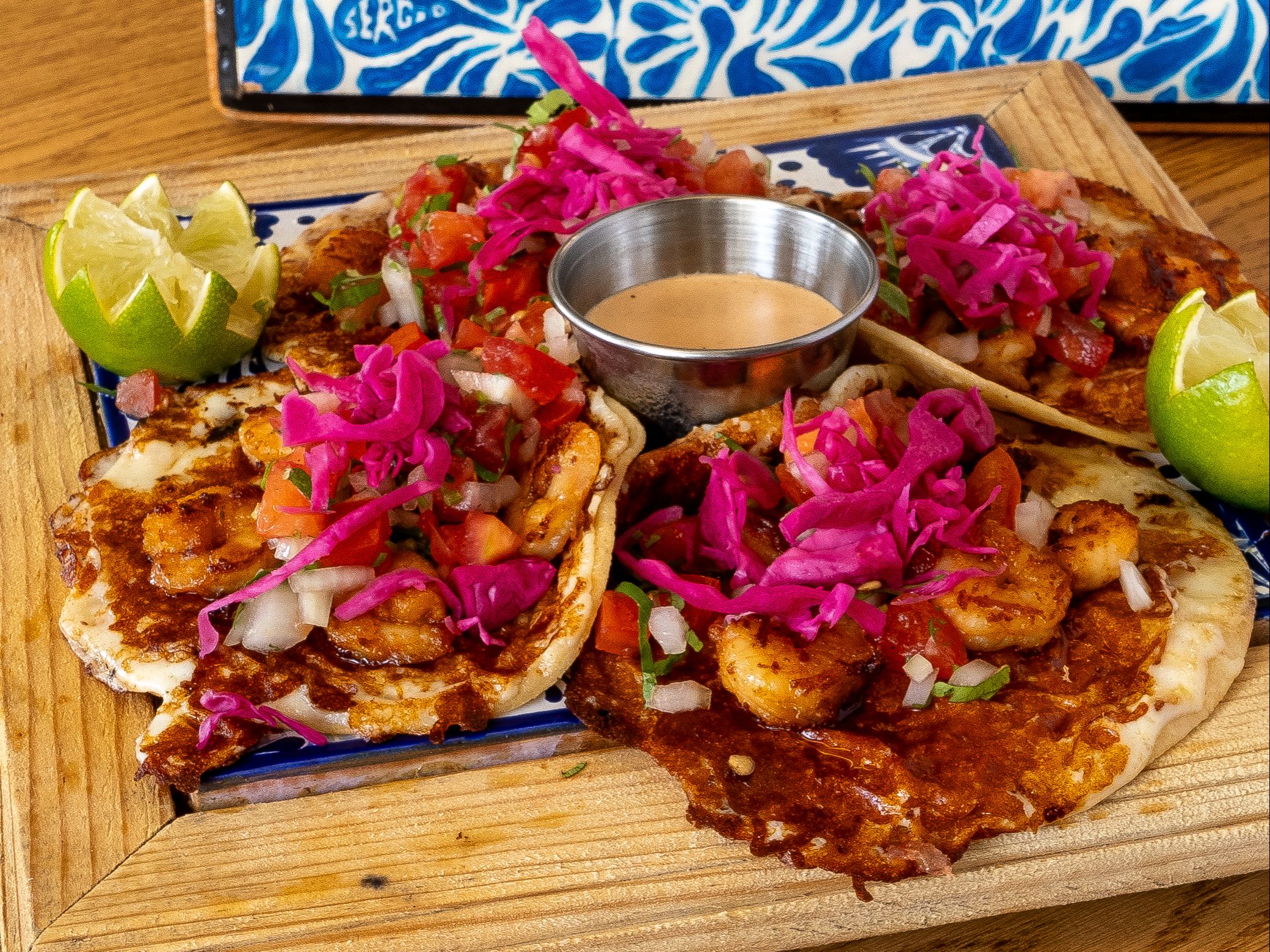 Shrimp (Camarón) Tajin Tacos
