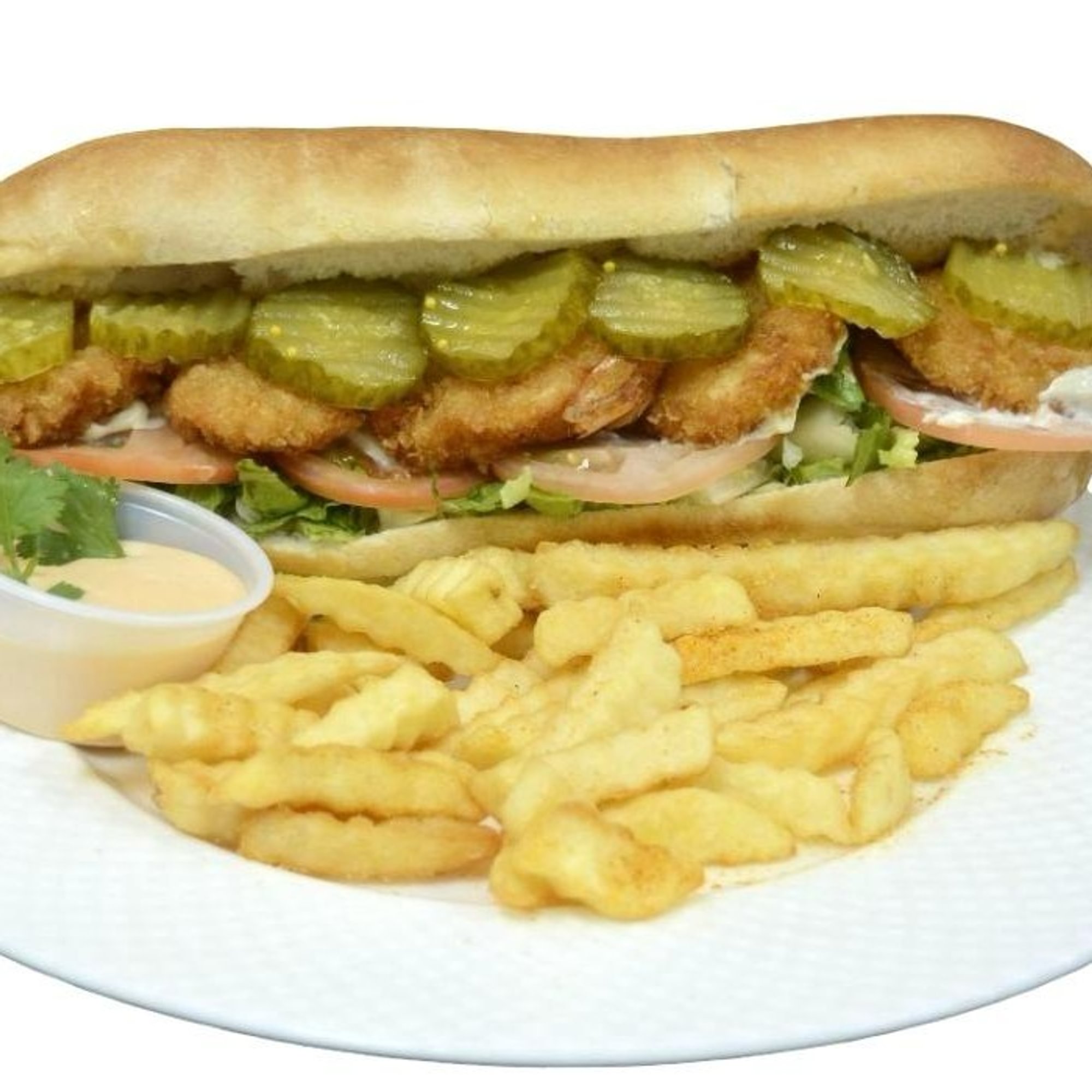 Louisiana Shrimp Po'boy Sandwich
