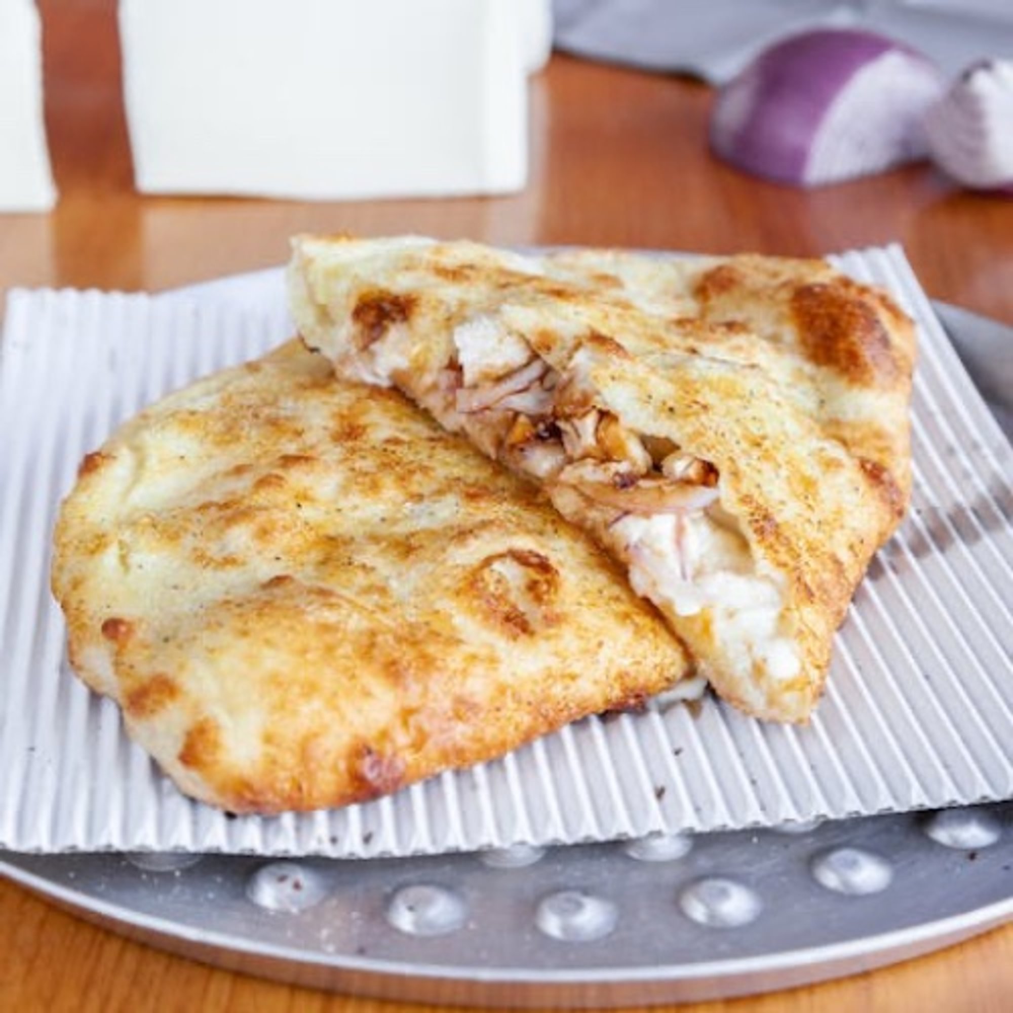 Chicken Alfredo Calzone