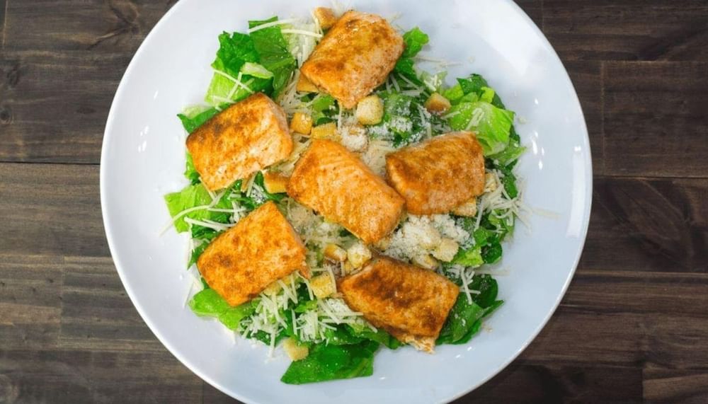 Caesar Salad w/ Salmon
