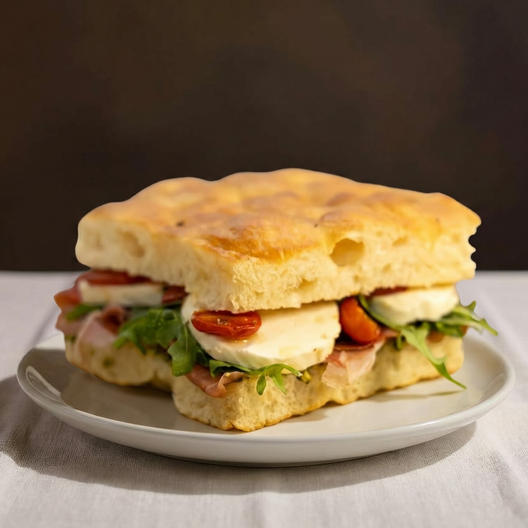 Prosciutto Focaccia Sandwich