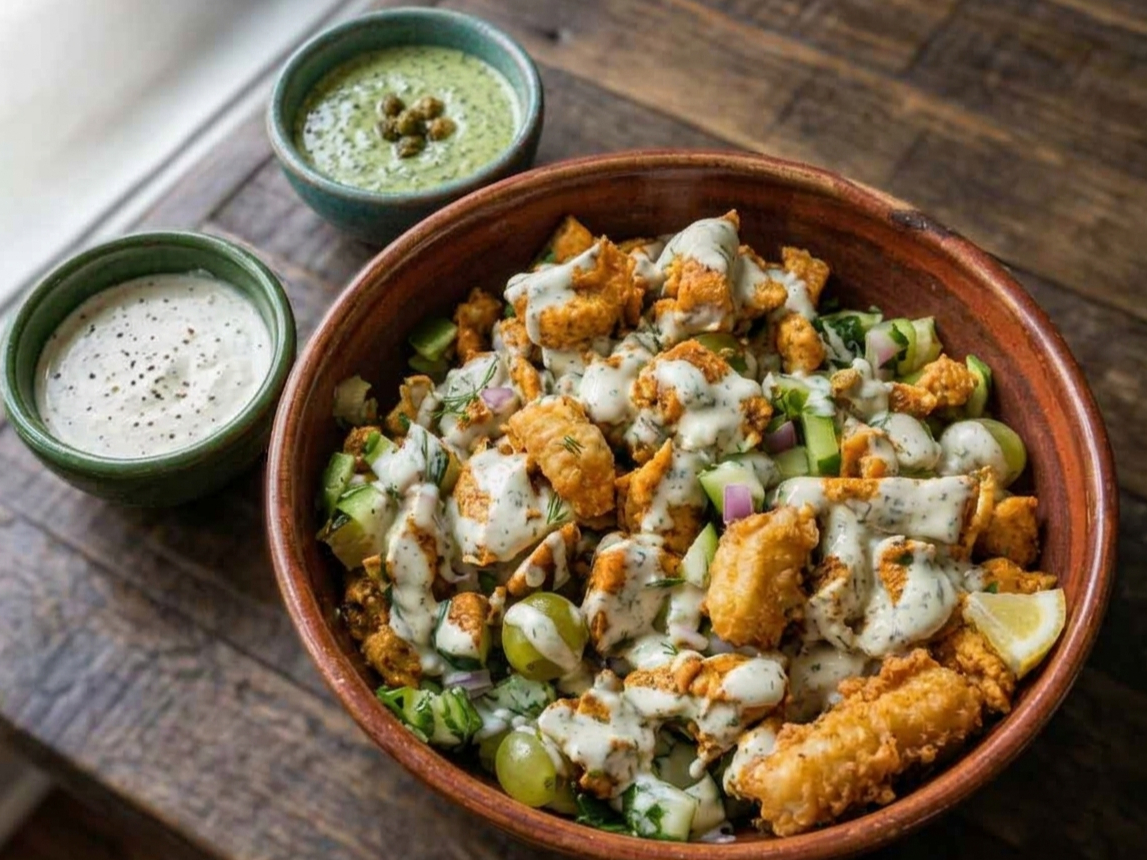 Fries Fish Salad