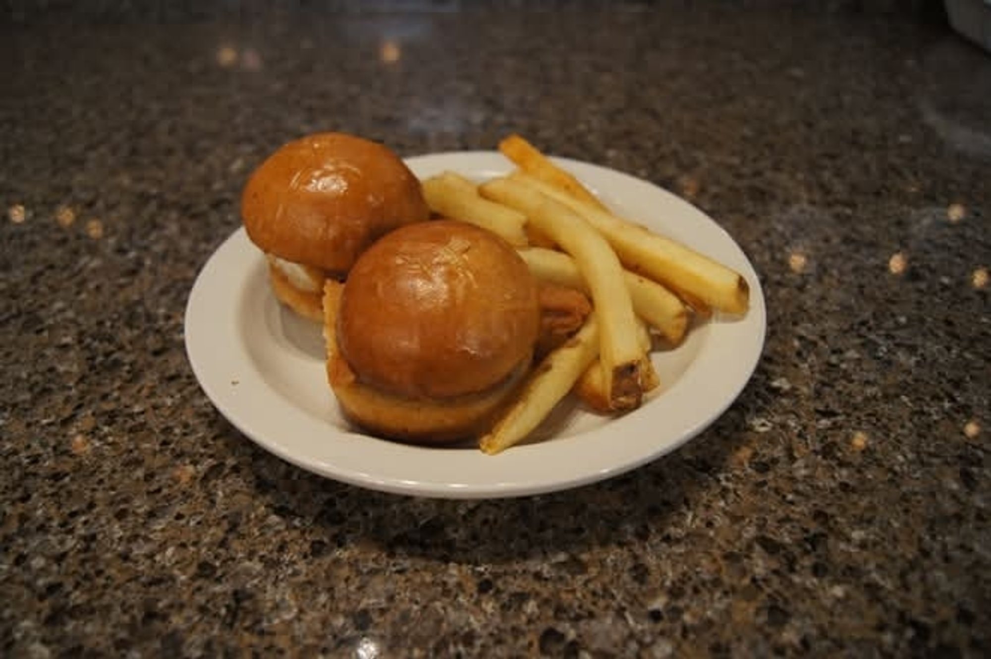 Mini fried Chicken sliders